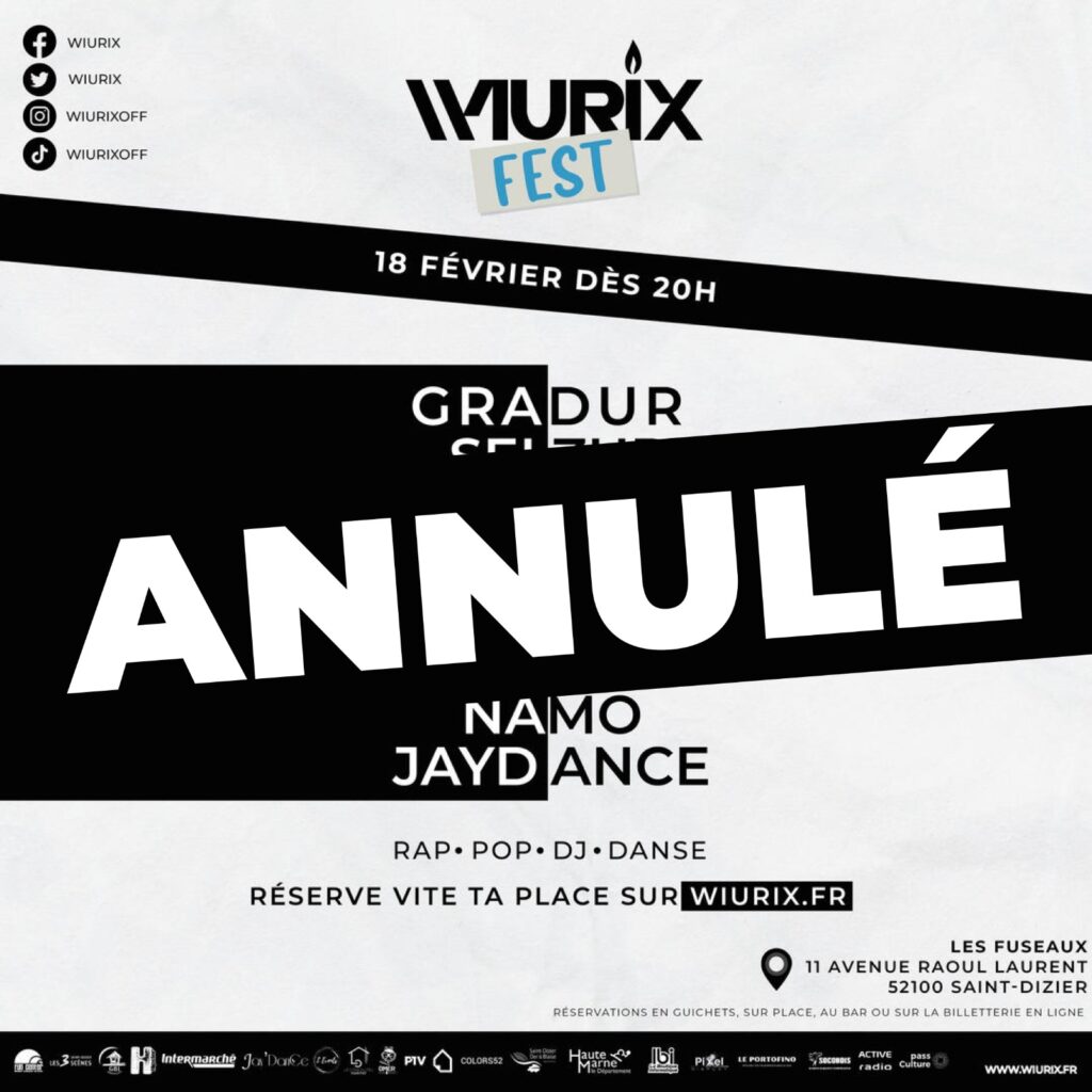 Le Wiurix Fest 2023 annulé !